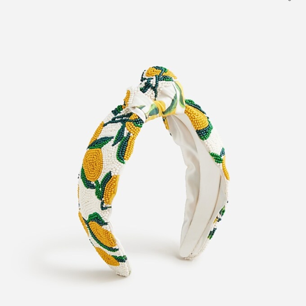 J.Crew Beaded Limoncello Headband New - Picture 4 of 4